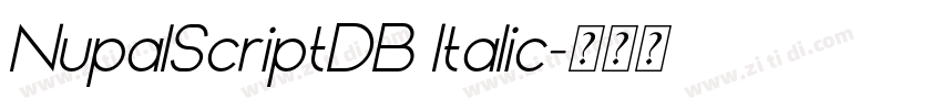NupalScriptDB Italic字体转换 NupalScriptDB Italic字体转换